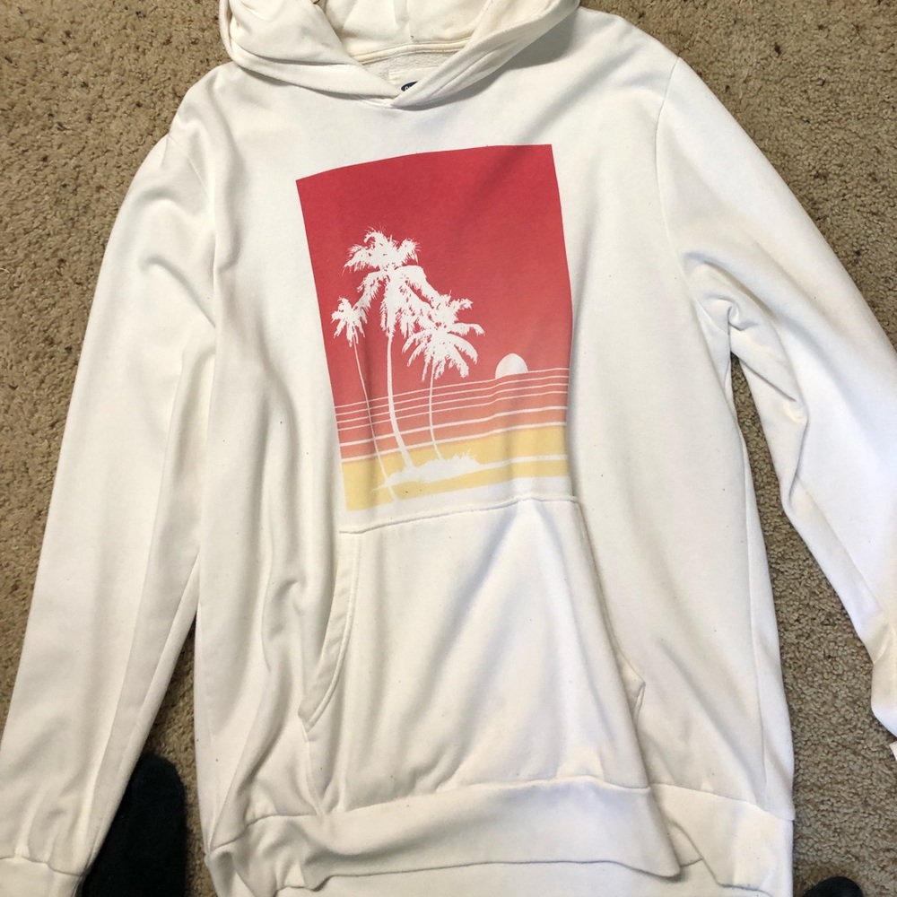 Cream/white hoodie